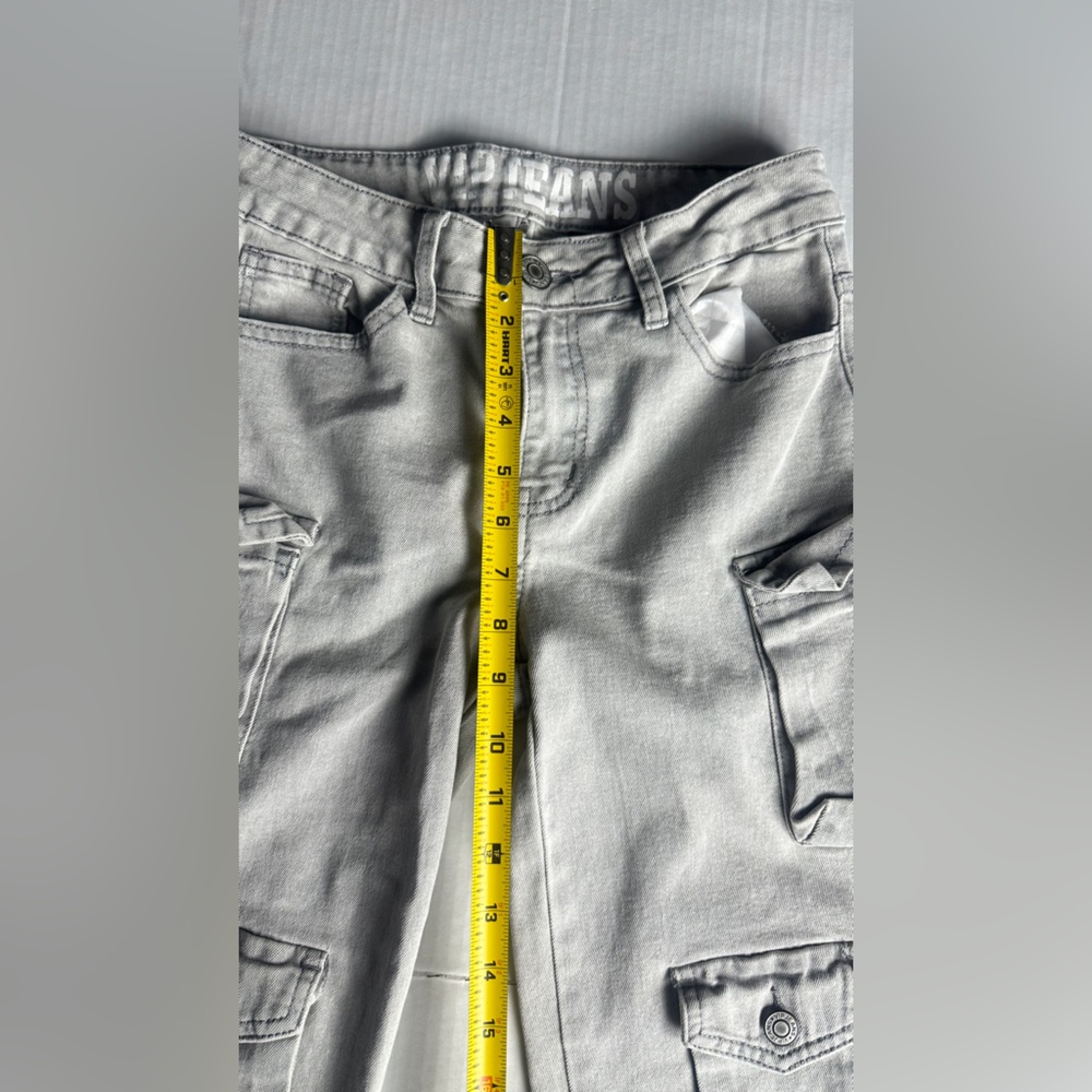 VIP Jeans Cargo Pants 26 Strap‎ Utility Wide Leg Skater Rave Y2K - Picture 4 of 8